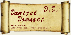 Danijel Domazet vizit kartica